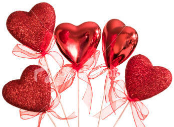 Five Red Hearts (XL) Royalty Free Stock Photo